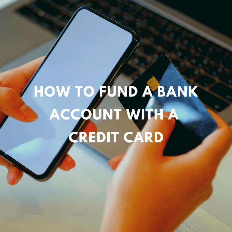 fund a bank account with a credit card